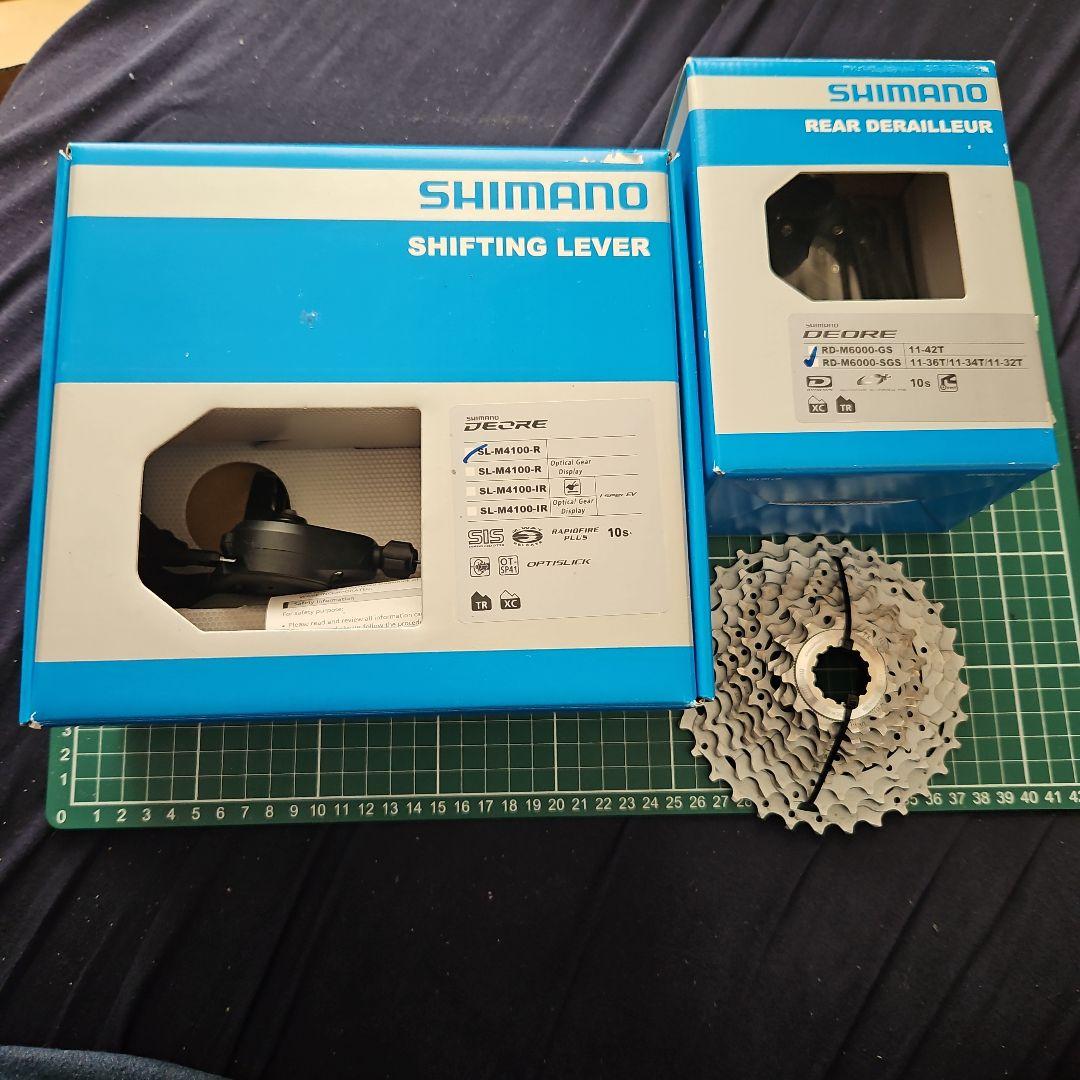 SHIMANO DEORE シフター　ディレイラー　スプロケットセット