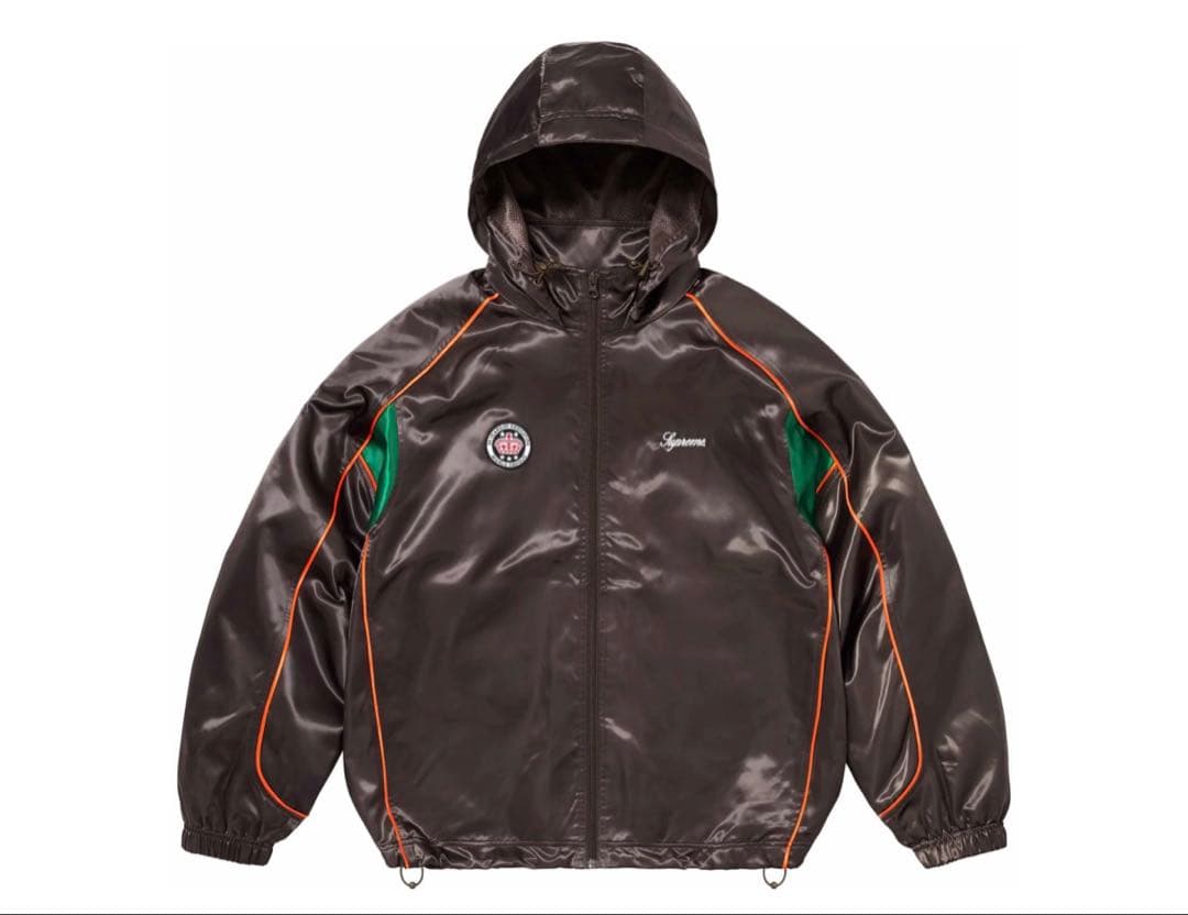 か*す様 XL Supreme Satin Hooded Track Jacke