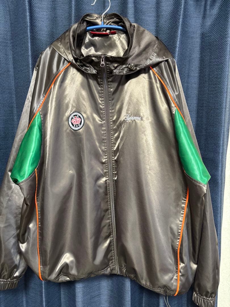 か*す様 XL Supreme Satin Hooded Track Jacke
