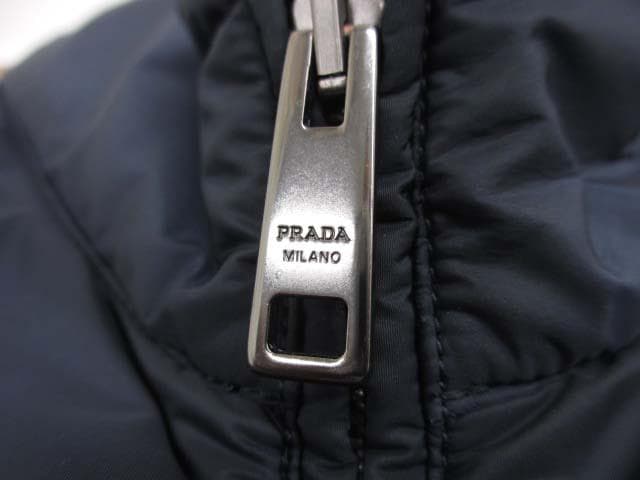 美品 プラダスポーツ SJC361 ナイロン×スウェット ブルゾン ジャケット