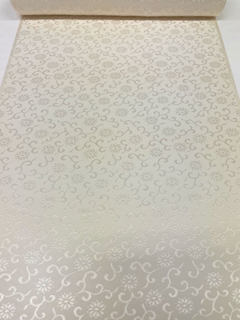 長襦袢 ゑり萬 紋意匠 菊唐草 正絹 反物