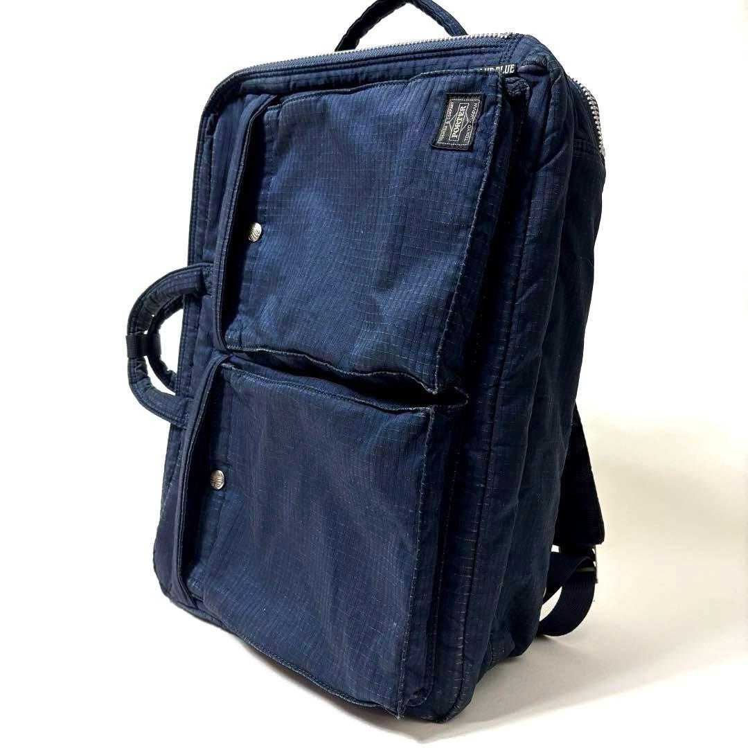 【美品】PORTER×BLUE BLUE 3WAY ビジネスバッグ リュック