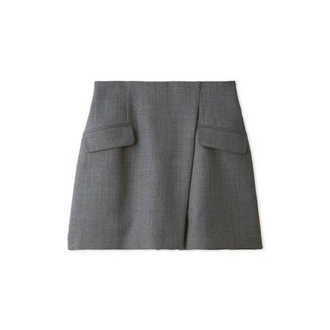 フレイアイディー ラップデザインミニスカパン GRY