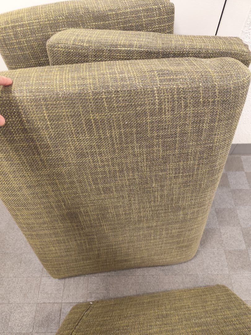 【関東圏限定】北欧風3人掛けソファ 天然木フレーム モダン