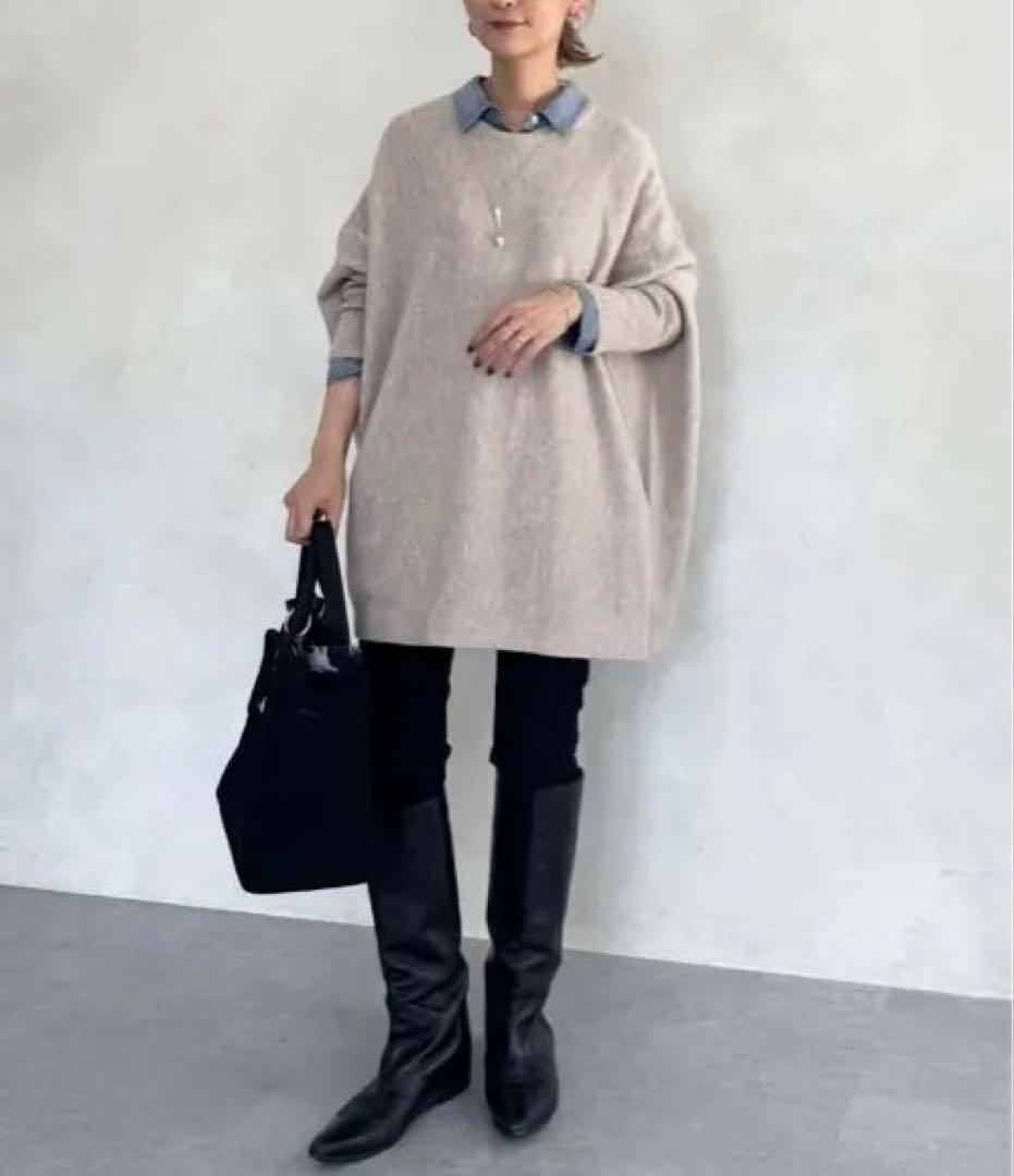 ビアズリーシフォンデニムシャツ