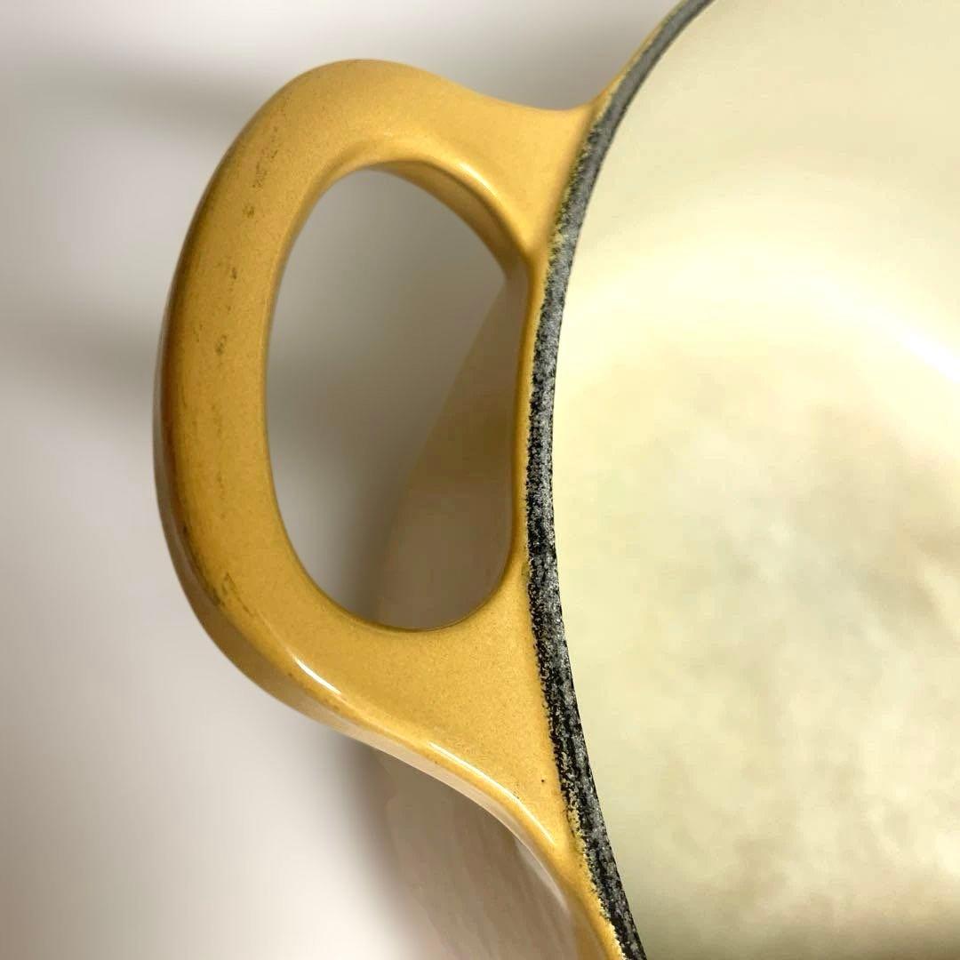 ル・クルーゼ LE CREUSET ココットロンド イエロー 22㎝