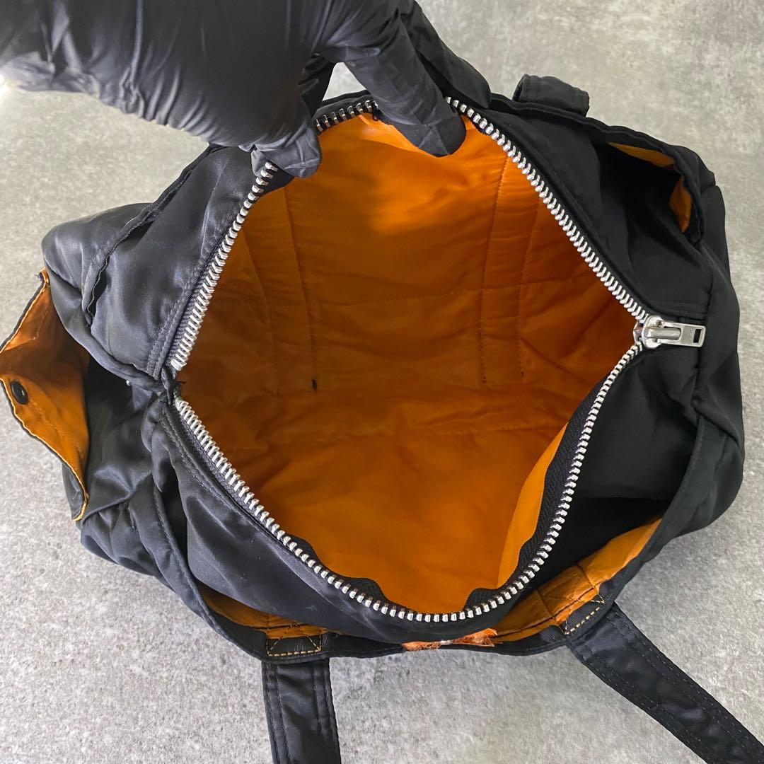 PORTER TANKER ボストン ブラック ダッフルバッグ