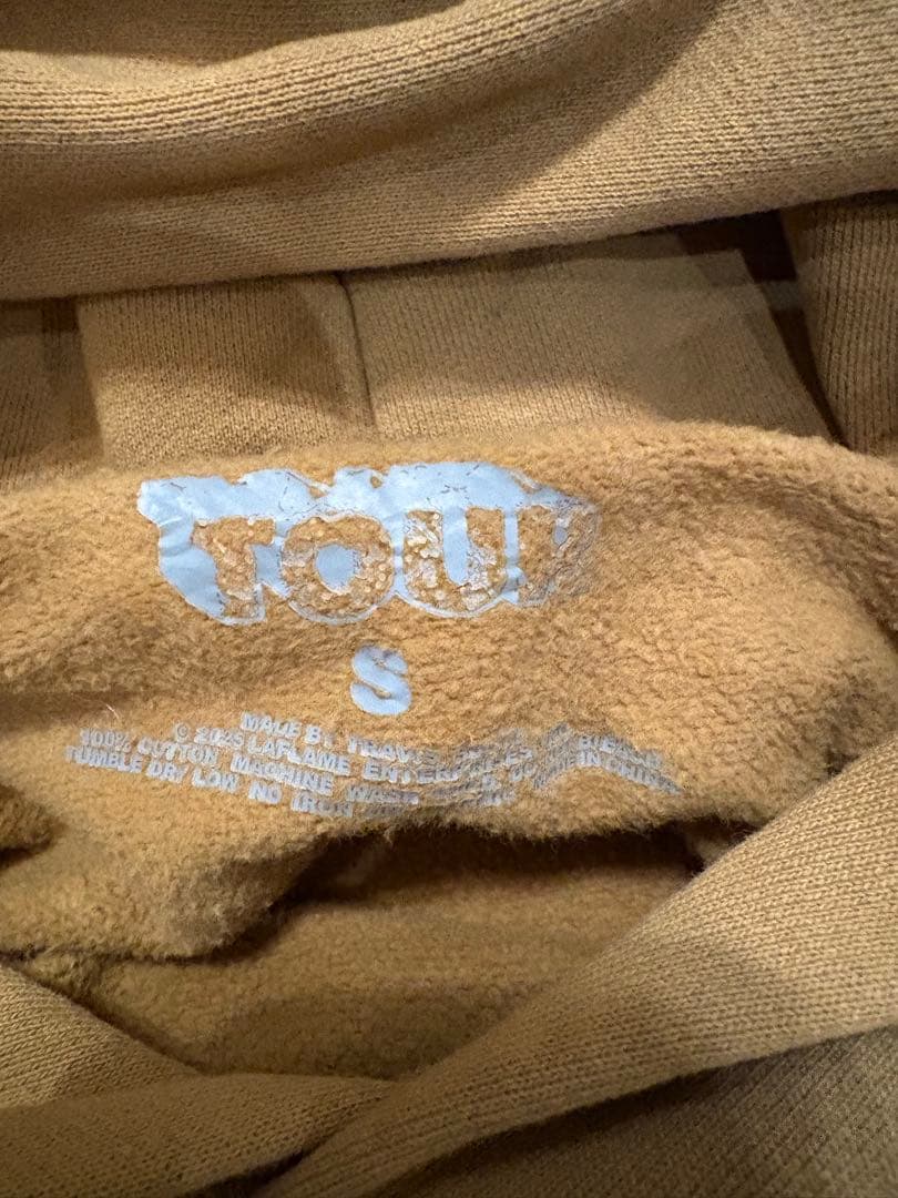 【完売品 / S】 TRAVIS SCOTT TOUR 2025 パーカー