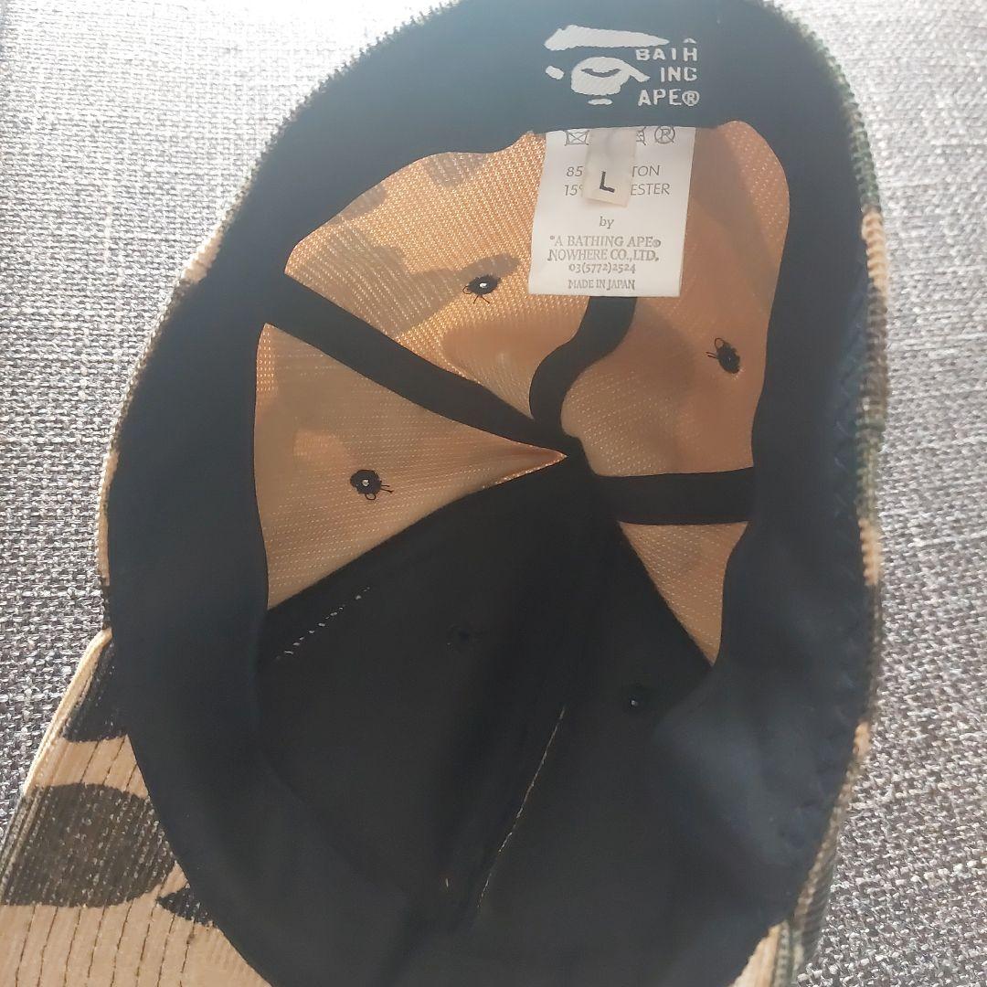 A BATHING APE初期 カモフラ迷彩コーデュロイキャップL