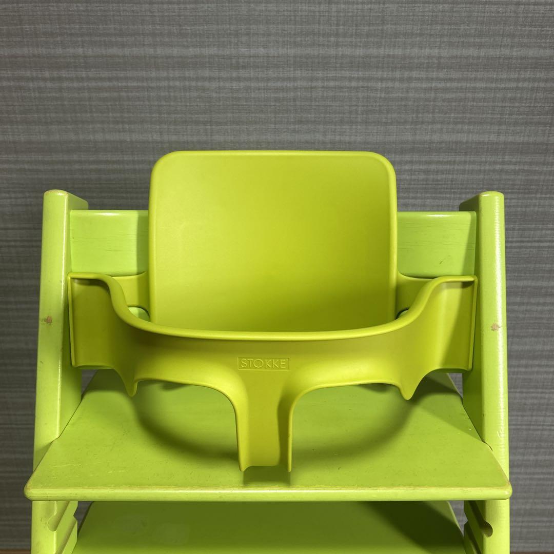 STOKKE トリップトラップ Green シリアルナンバー4 ベビーハイチェア