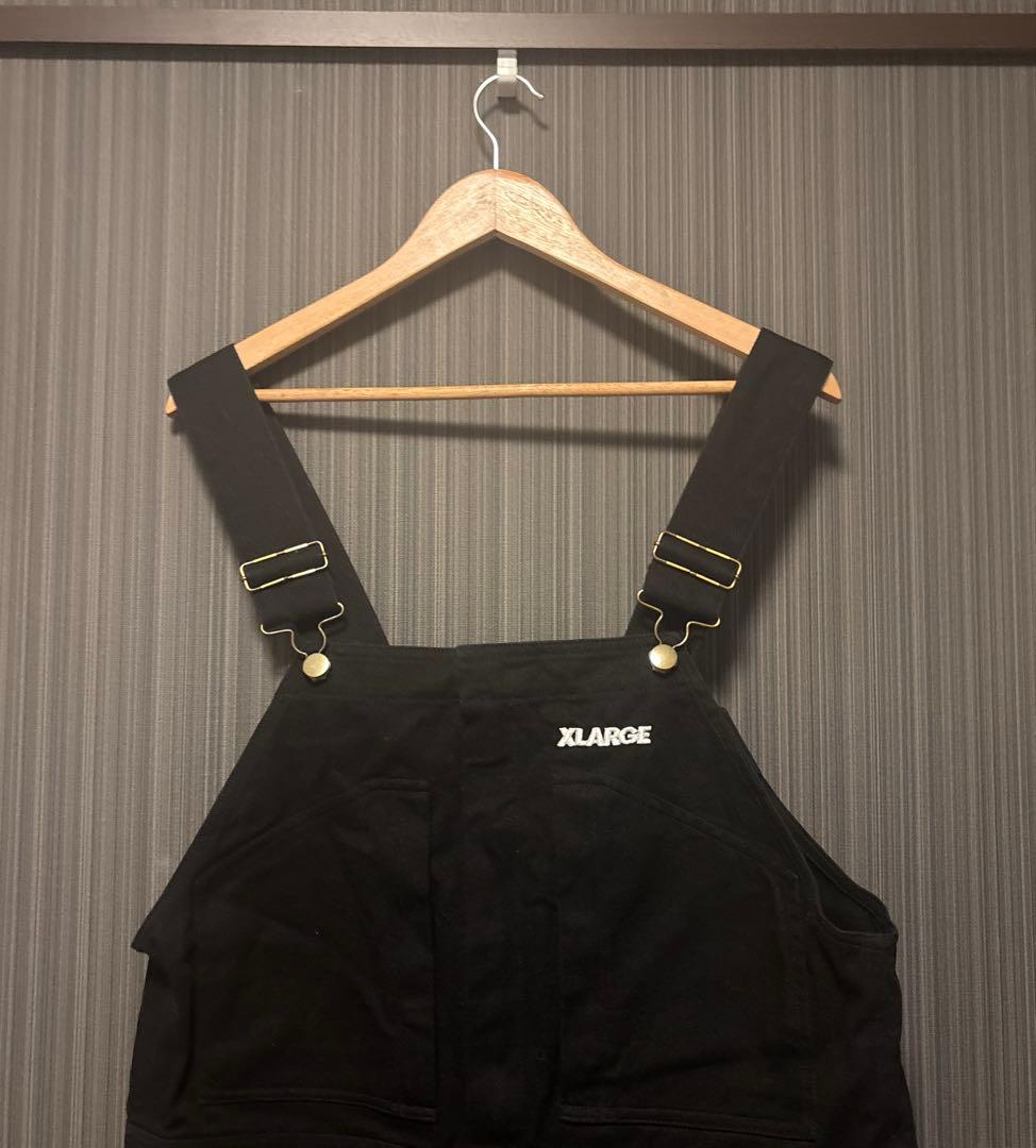 XLARGE × Dickies ブラックオーバーオール XL