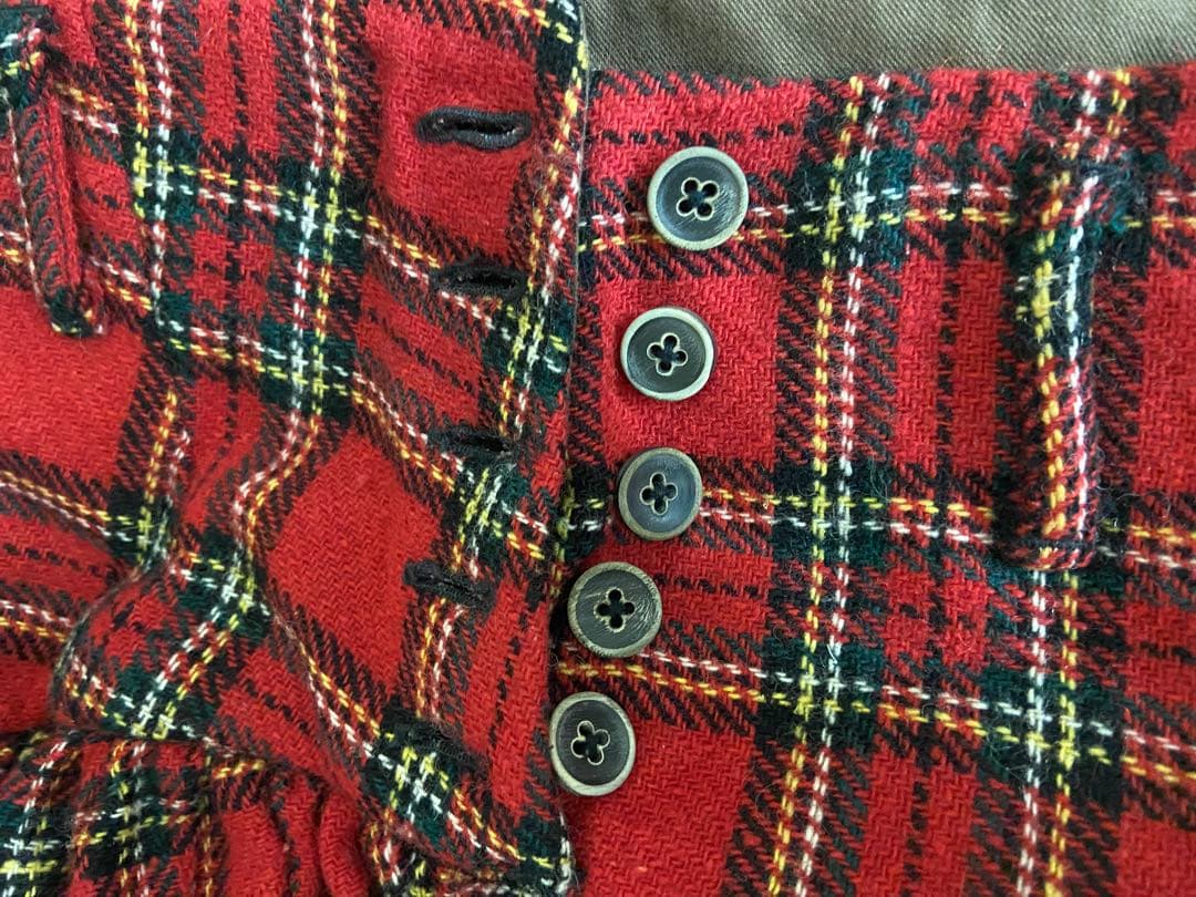 KAPITAL キャピタル ウール タータン チェック アミッシュ パンツ