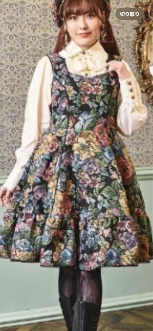 6Lサイズ新品しまむらコラボクラロリくる実ノエルドメモワールジャンスカ受注品