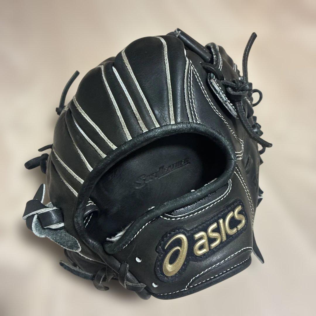 asics ゴールドステージ　内野用 黒