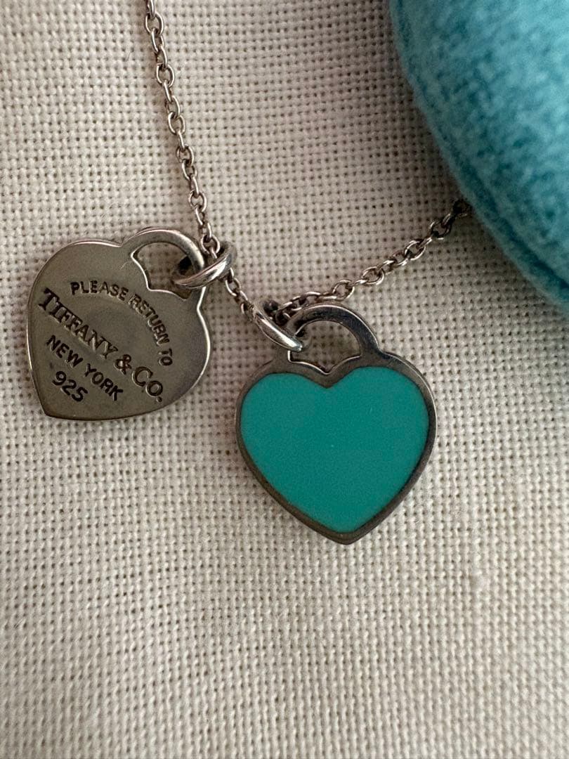 リターン トゥ ティファニー ミニ ハート ダブル タグ ネックレス2個 袋付き