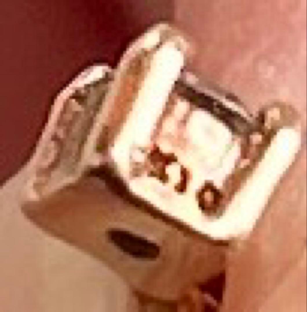 K10 ピンクゴールド 一粒ストーン ネックレス 40cm 華奢 シンプル