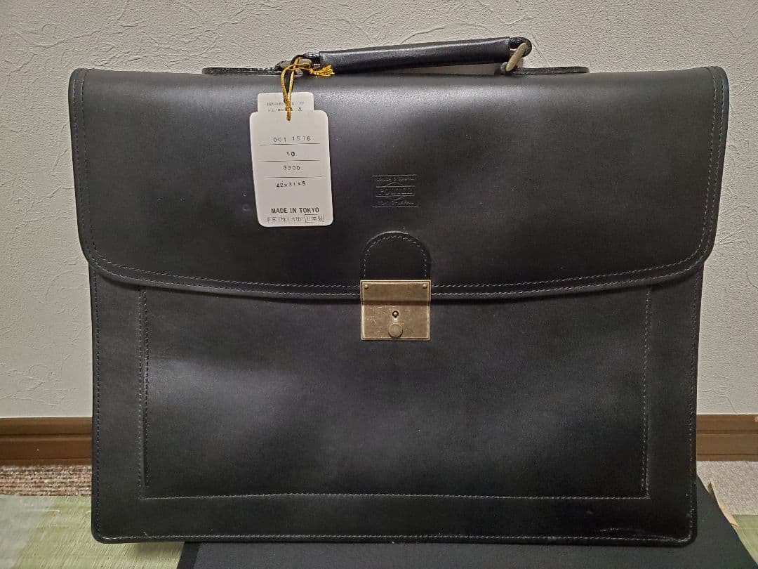 【未使用品】PORTER日本製 牛革 ビジネスバッグ ブラック