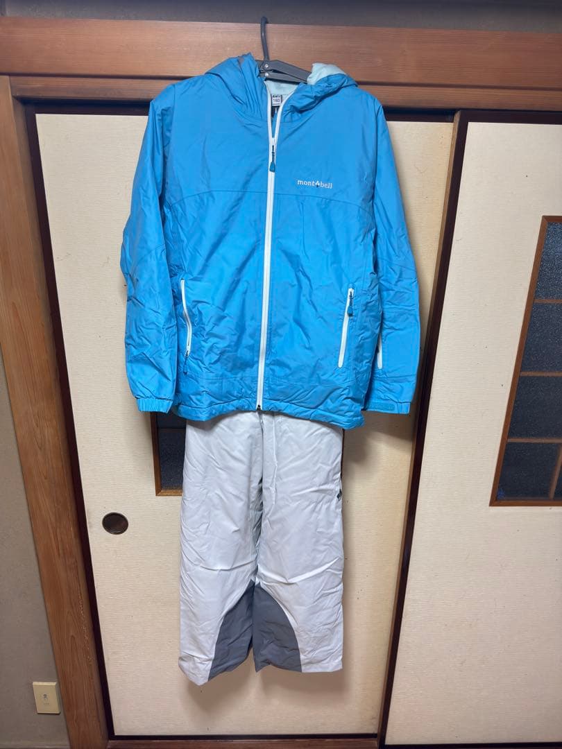 【mont-bell】ガールズ スキーウェア上下セット160 サイズ