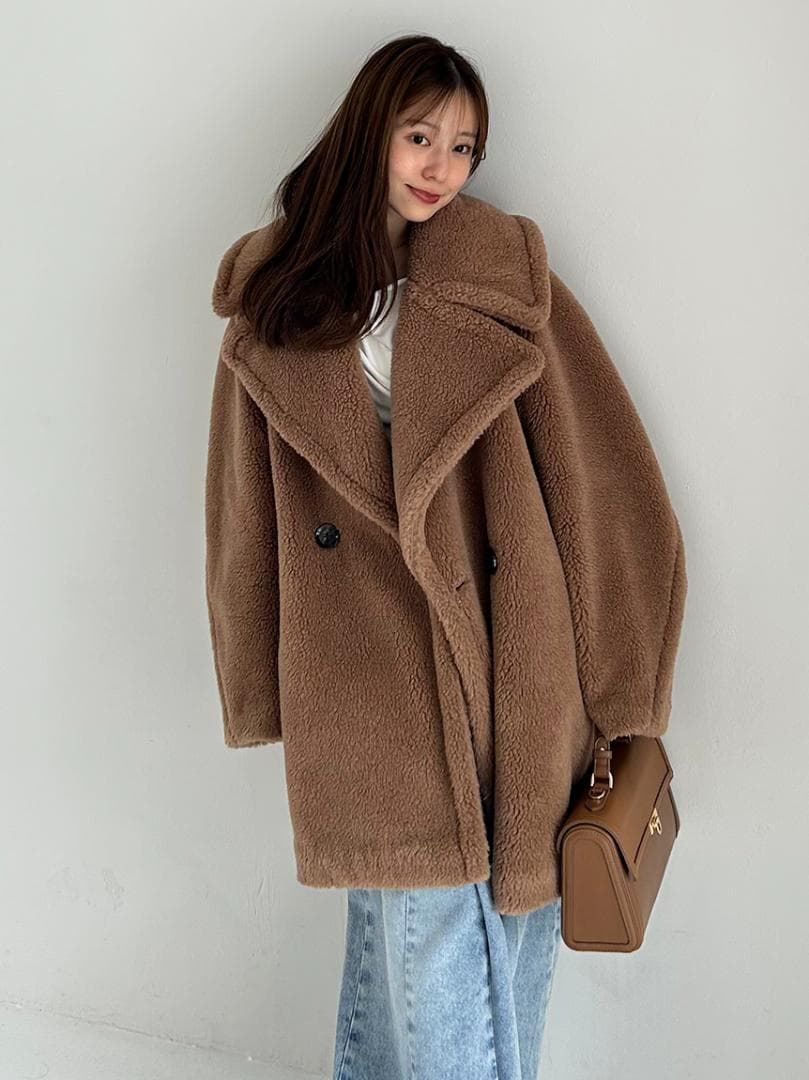 【新品未使用】FRAY I.D / ECOPELボアミドルコート