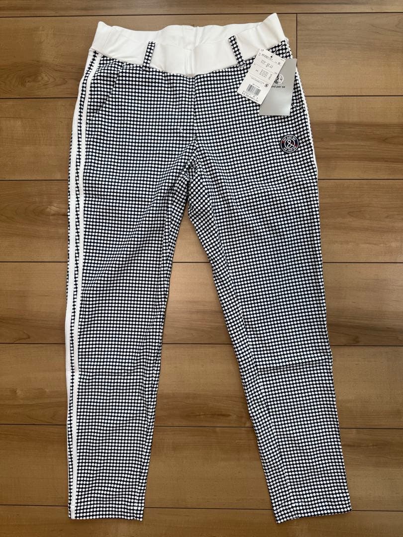 and per se ドット柄 ゴルフパンツ