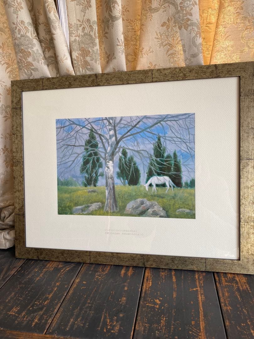 東山魁夷　白馬幻想　ポスター5枚セット　額装品