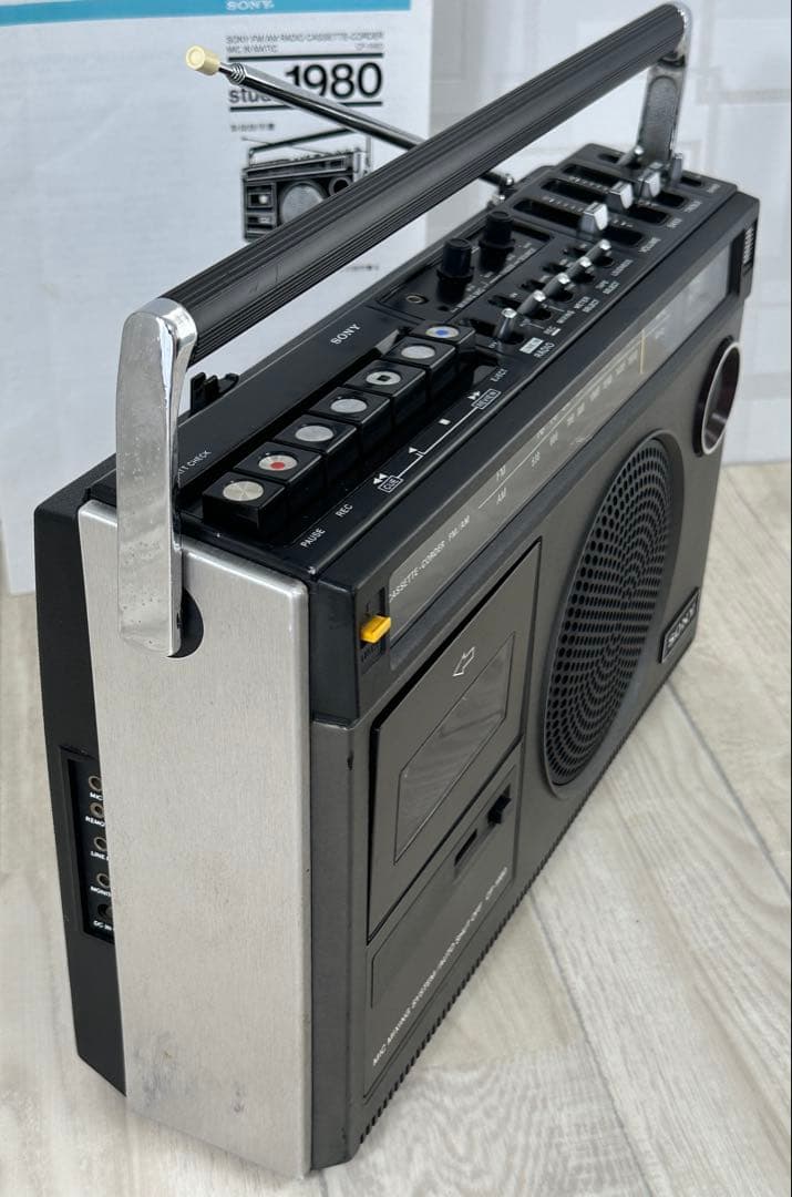レトロ希少名機SONY ソニー ラジカセ CF-1980カセットレコーダー動作品