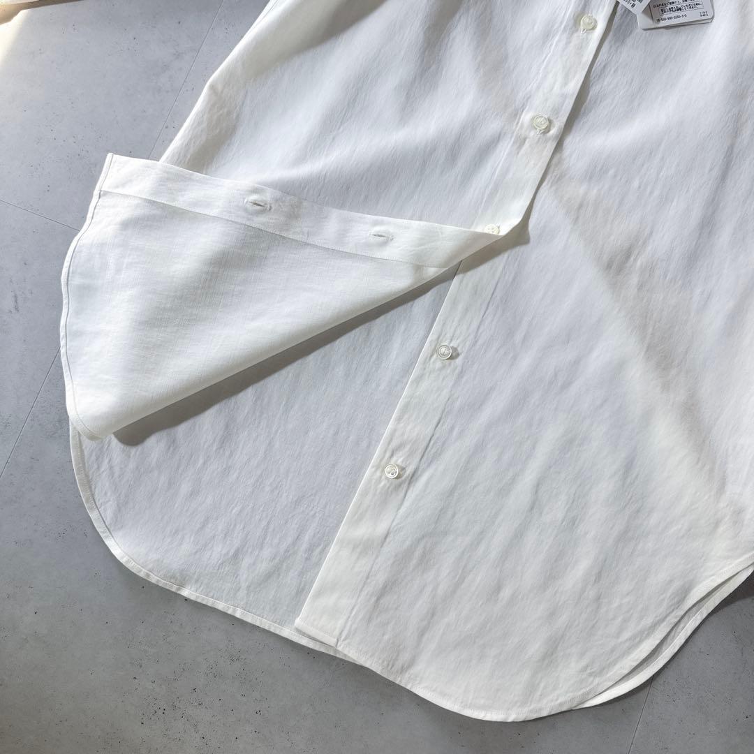 タグ付未使用 IENA長袖バンドカラーシャツLanificio Cangioli