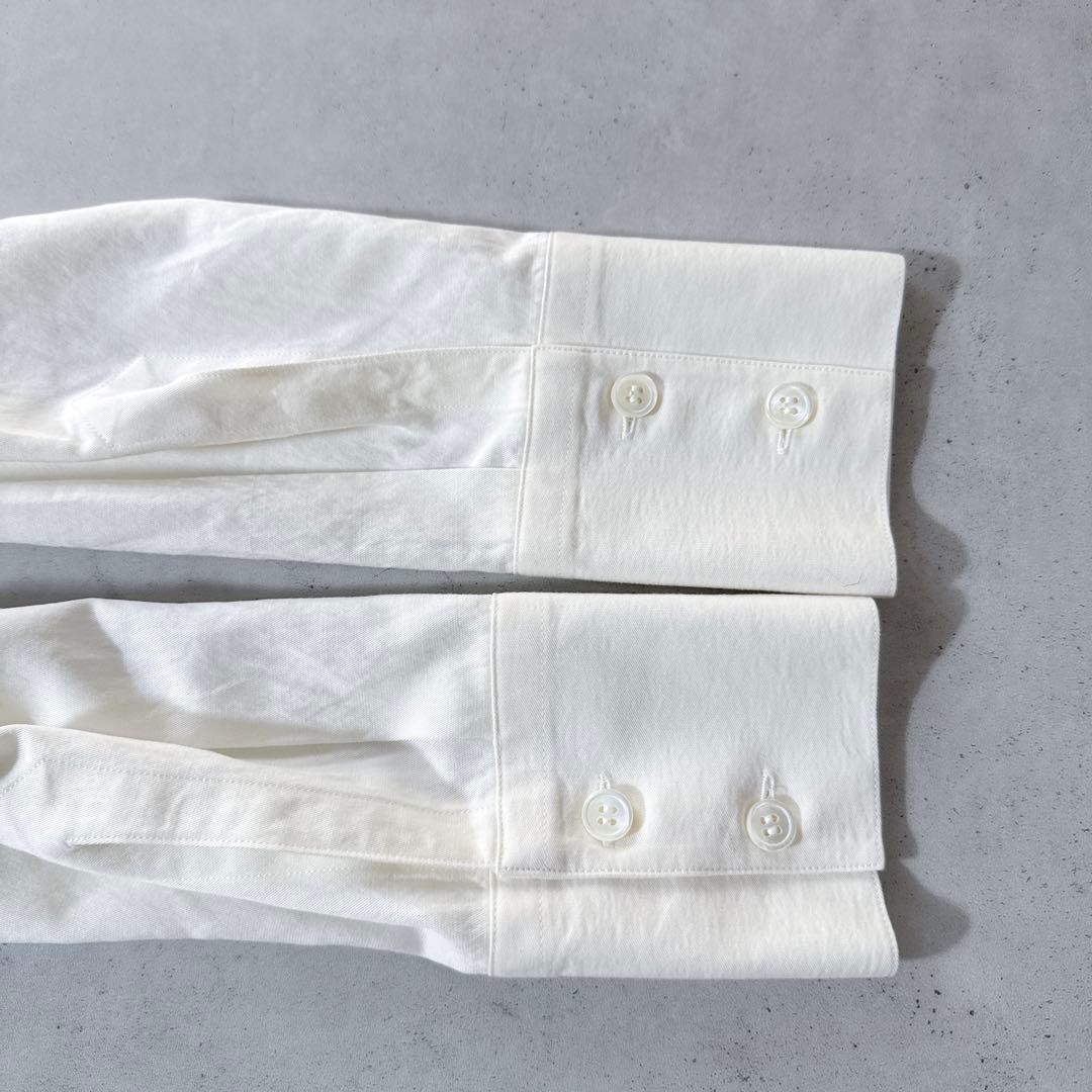 タグ付未使用 IENA長袖バンドカラーシャツLanificio Cangioli