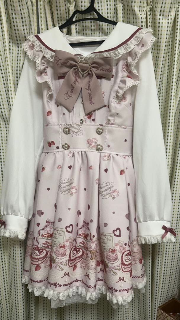 LIZLISA Many Hearts Afternoontea柄ワンピース