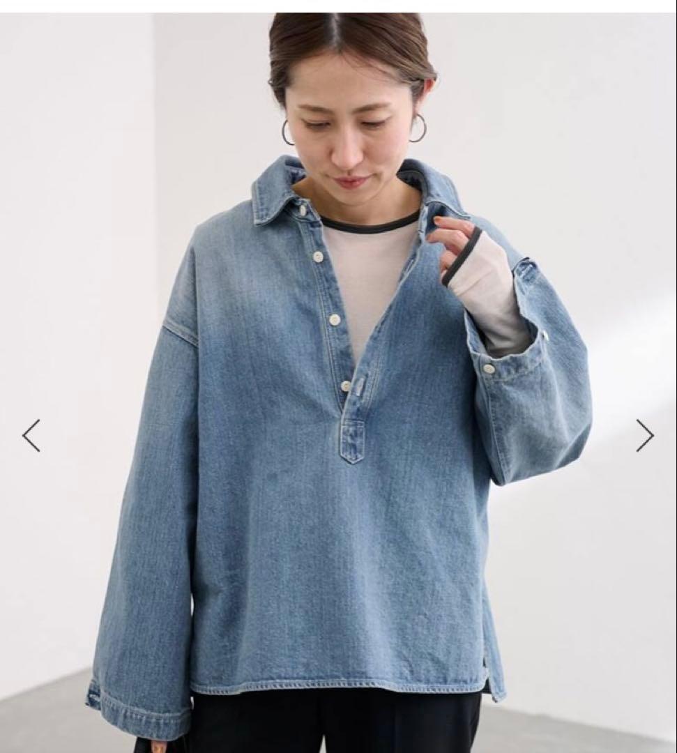 新品タグ付き　FRAMeWORK フレームワーク　デニムプルオーバーシャツ