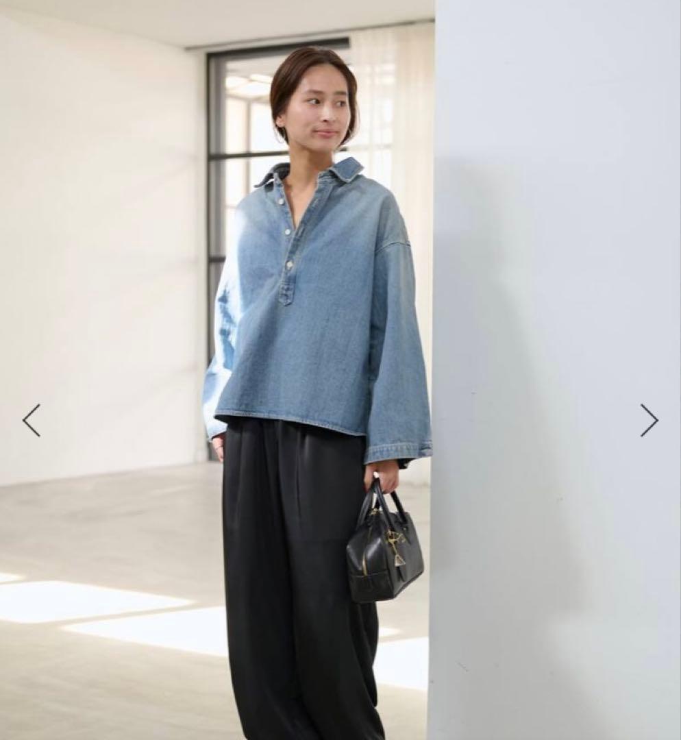 新品タグ付き　FRAMeWORK フレームワーク　デニムプルオーバーシャツ