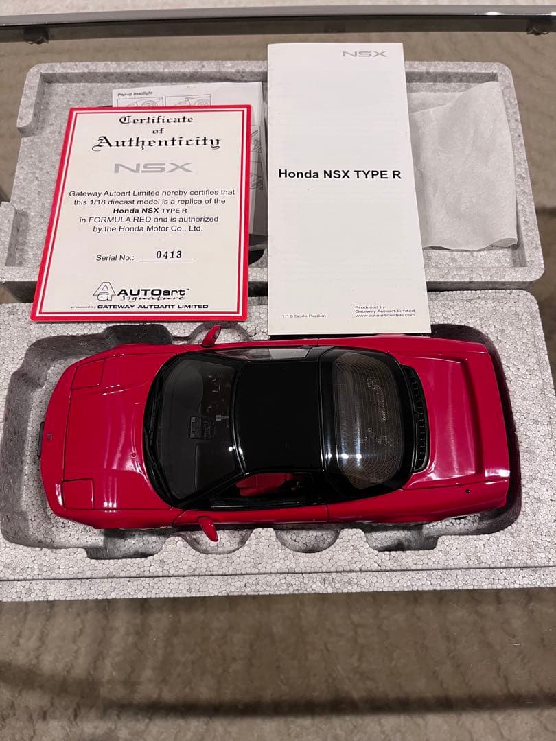 ミニカー Autoart 1/18 Honda NSX TYPE R