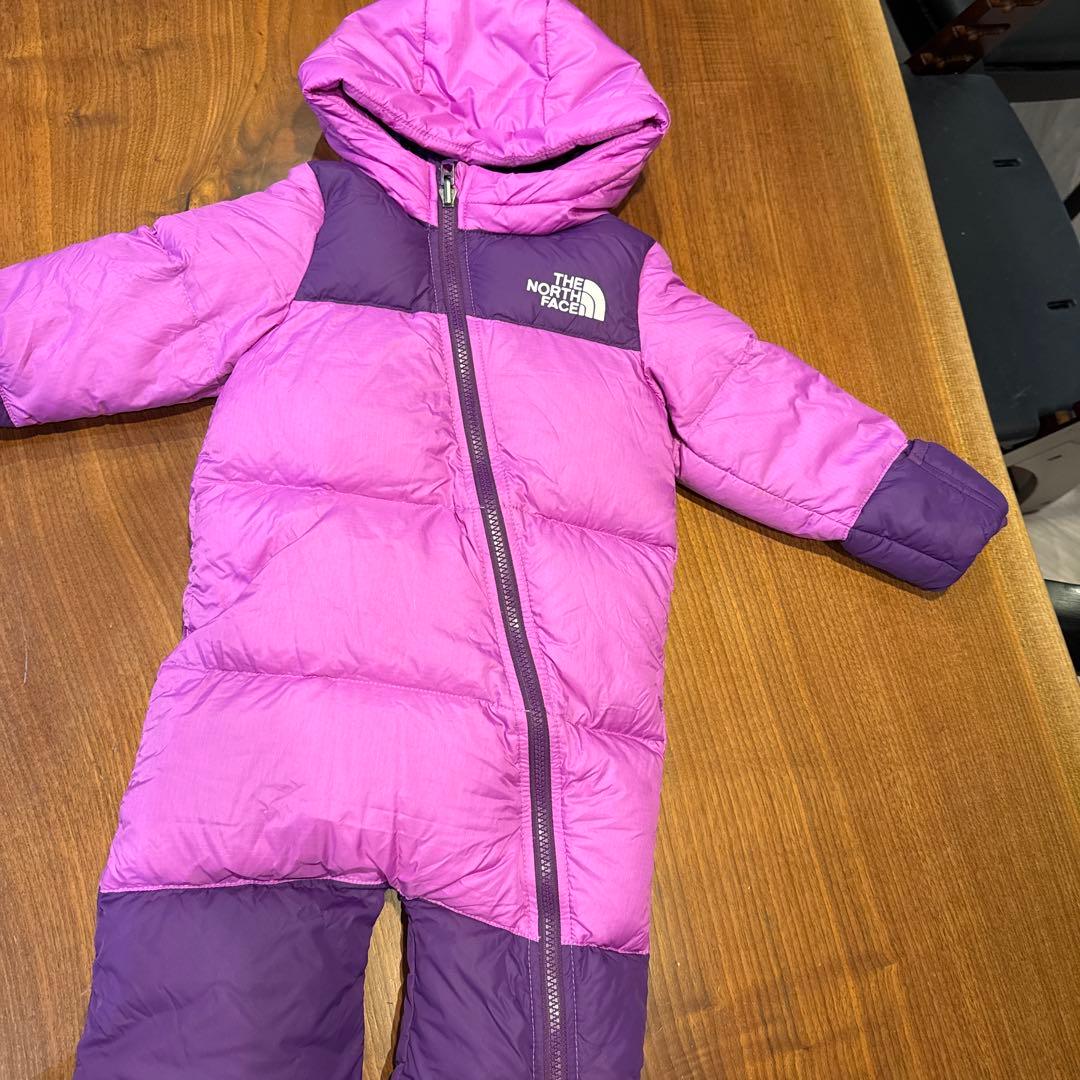 値下げ！THE NORTH FACE ジャンプスーツ 18-24M 紫