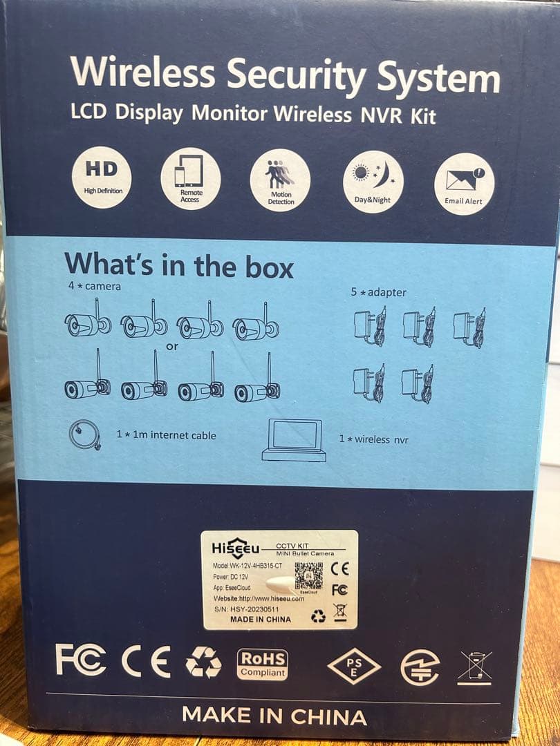 Hiseeu 防犯カメラセット　NVRキット