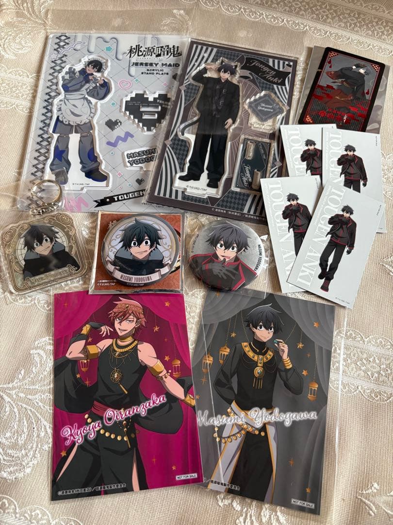 桃源暗鬼　淀川　花魁坂　アクスタ　ケモ耳　ジャージメイド　特典　ベースヤード