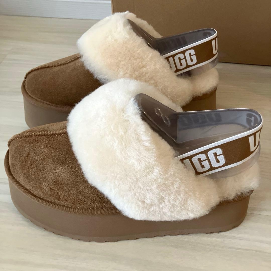 【正規品】UGGFUNKETTE ファンケット　25cm厚底　チェスナット　アグ