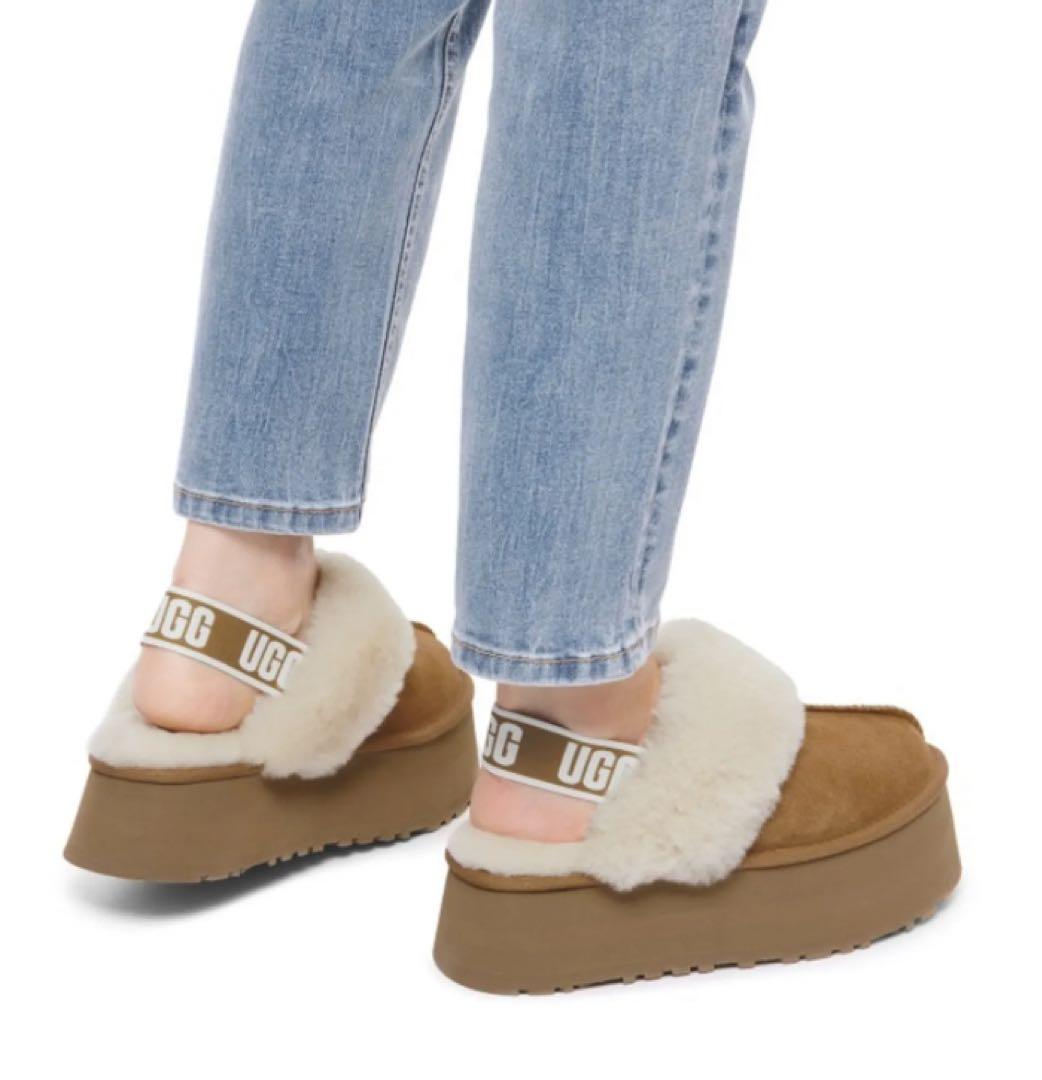 【正規品】UGGFUNKETTE ファンケット　25cm厚底　チェスナット　アグ