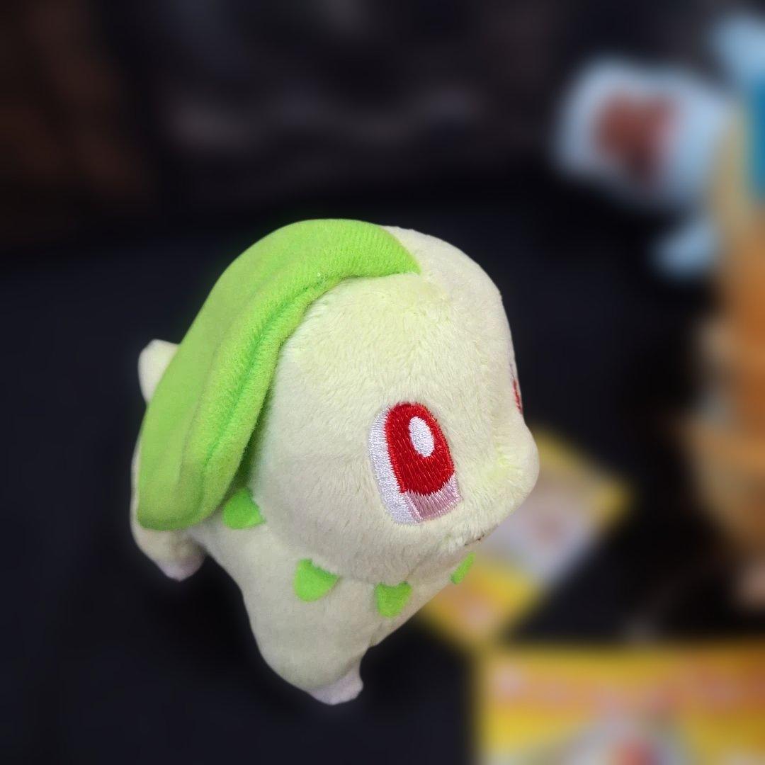 ポケモンセンター　キャンバス　チコリータ　ワニノコ　ヒノアラシ　ぬいぐるみ