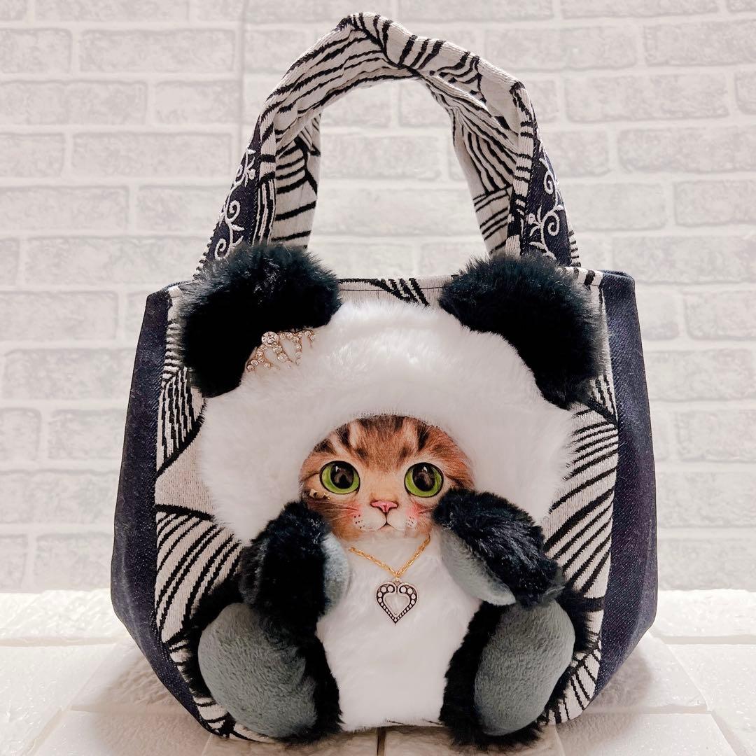 ハンドメイド コヤンイサムチョン トートバッグ サンダー パンダ 猫ちゃん