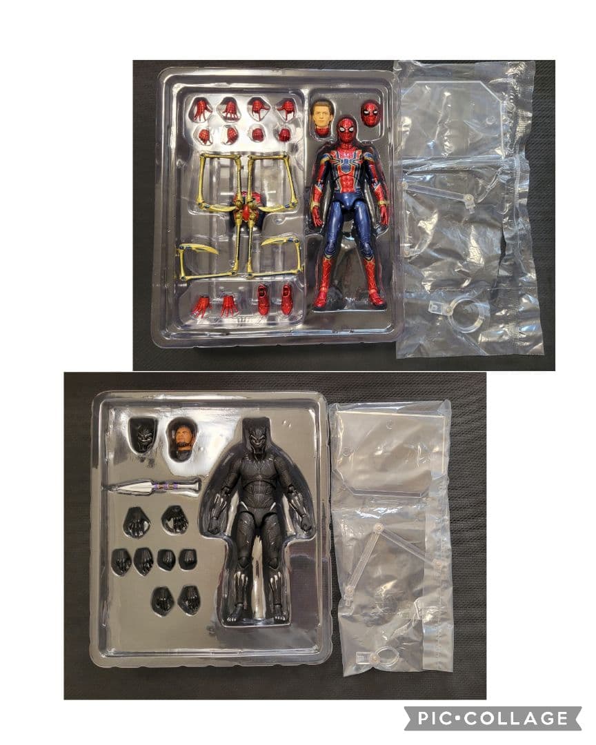 MAFEX　アイアンスパイダー　ブラックパンサー　スパイダーマン