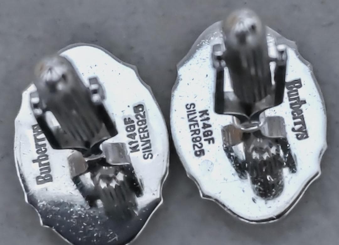 バーバリー　馬上の騎士　SILVER925K14GF　カフス　C1968