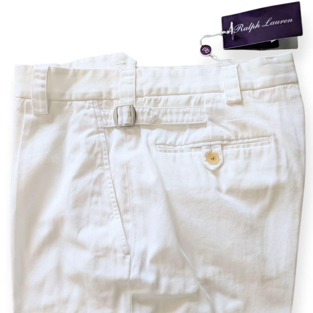 【新品】RALPH LAUREN PURPLE LABELホワイトチノスラックス