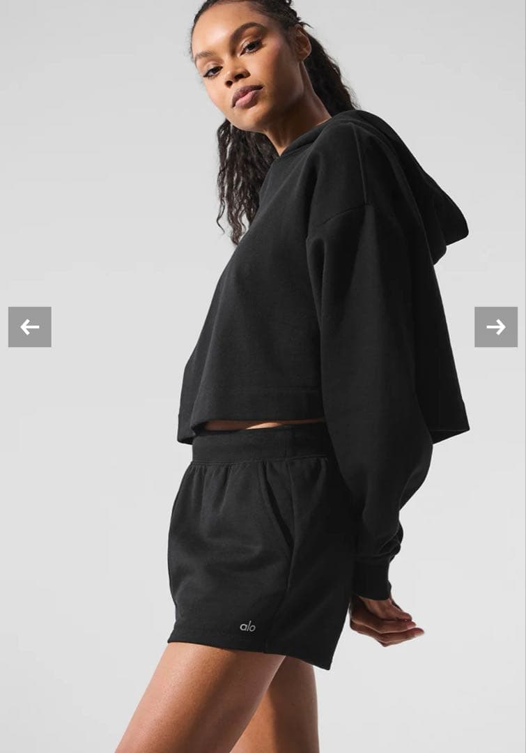 トップス alo yoga Bae Hoodie-Black (M)