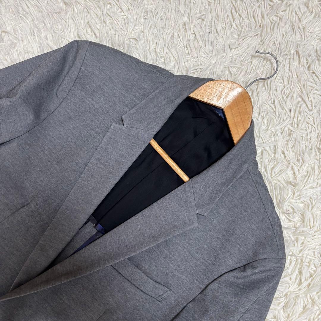 ✨️極美品 希少サイズ ポールスミス テーラードジャケット 背抜き 2L グレー