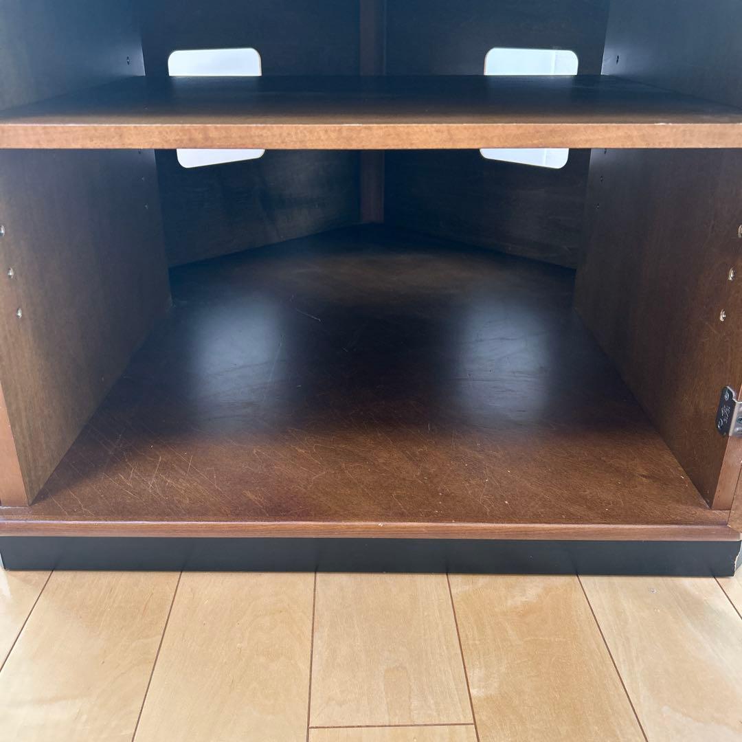 カリモク　コーナーテレビボード　テレビ台　カリモク家具　オールドカリモク　サイド