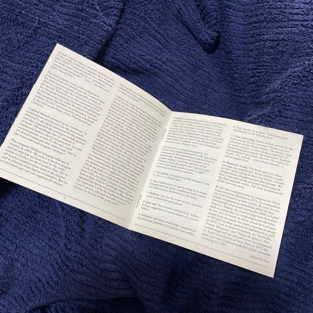 購入不可⭕️コープランド、ニューヨークフィルロンドン響　アパラチアの春、ロデオ他