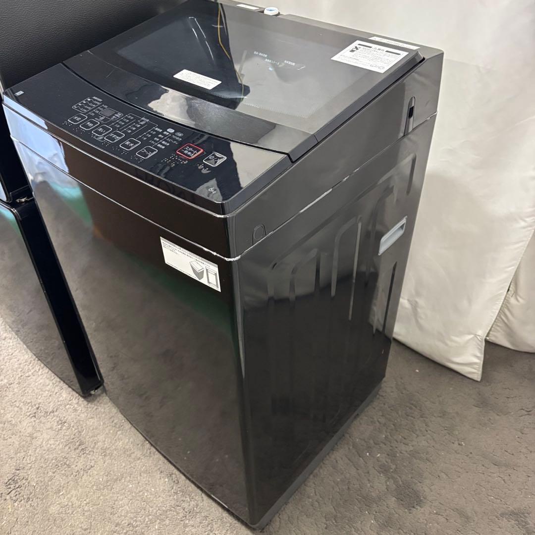 46⭕️冷蔵庫　洗濯機　電子レンジ　一人暮らし　黒　中古　安い　綺麗　設置無料