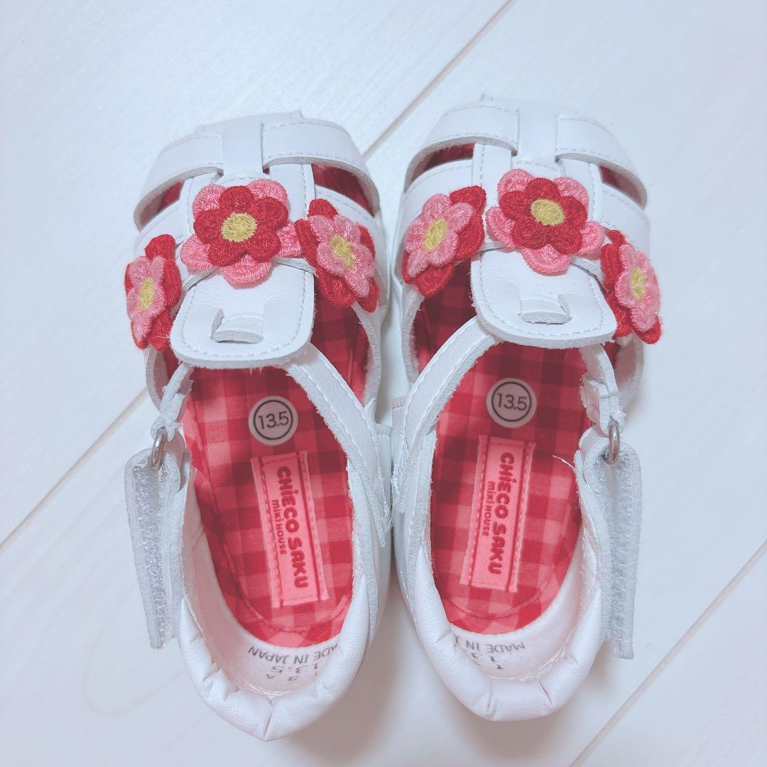 【現行品】チエコサク MIKIHOUSE サンダル 13.5