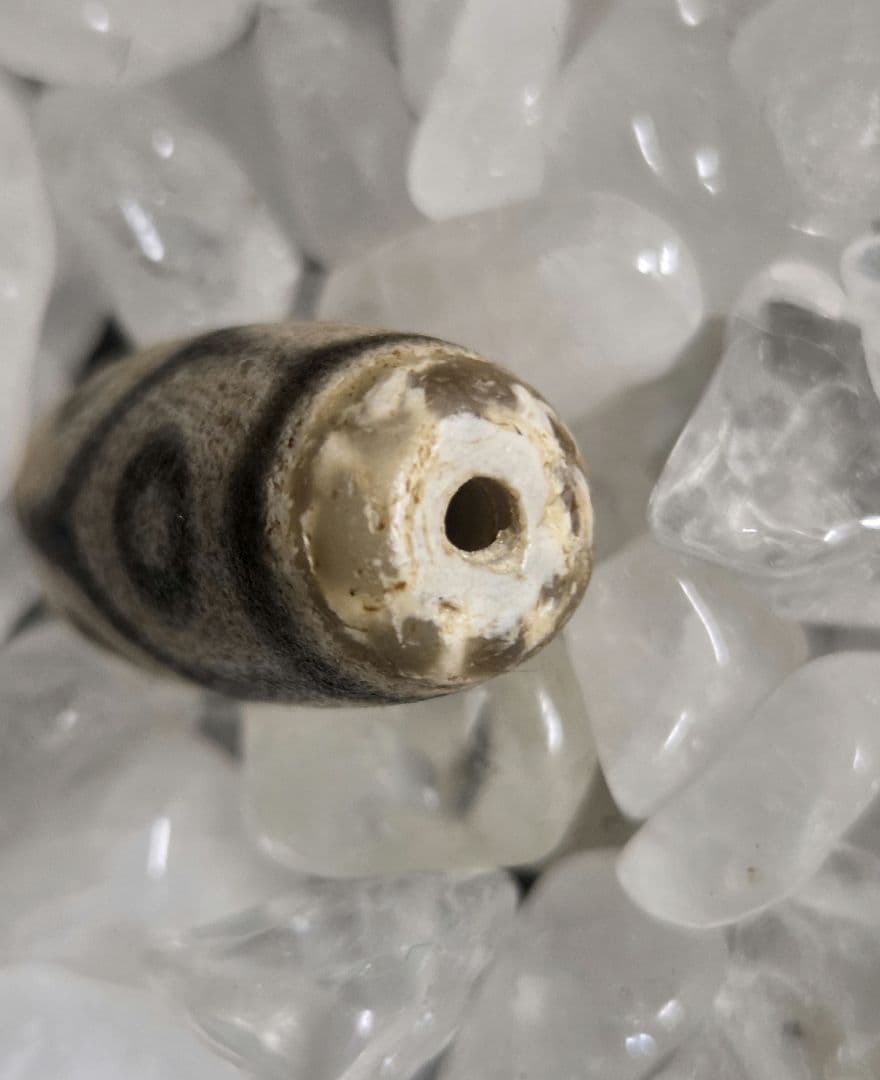 978　天珠　亀甲長壽六眼天珠　貴重　珍品　dzibeads！