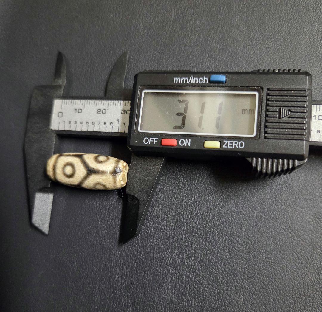 978　天珠　亀甲長壽六眼天珠　貴重　珍品　dzibeads！